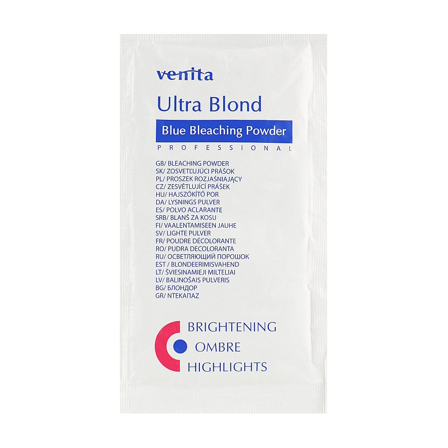 Порошок для освітлення волосся Venita Ultra Blond Blue Bleaching Powder, 50 г (саше)